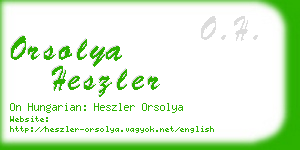orsolya heszler business card
